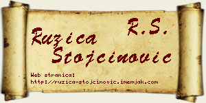 Ružica Stojčinović vizit kartica